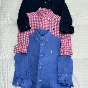 Ralph Lauren Blue and Pink Button Down Shirts